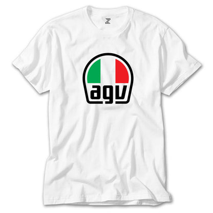 Agv Logo Beyaz Tişört