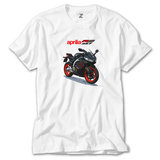 Aprilia 457RS Beyaz Tişört