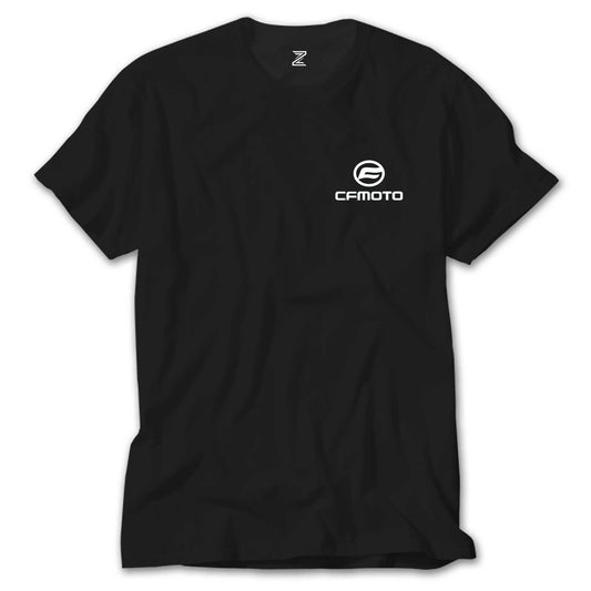CFMOTO Logo White Siyah Tişört
