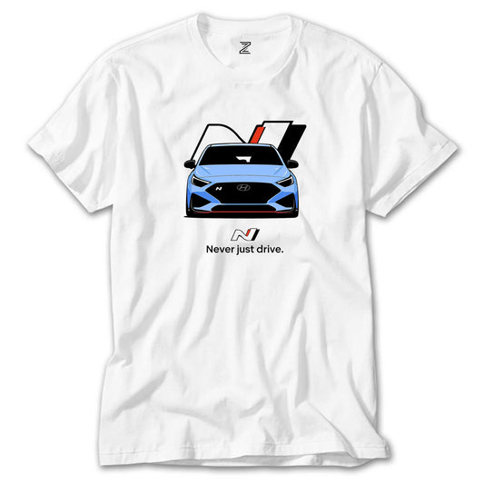 Hyundai  İ20N Never Just Drive Beyaz Tişört
