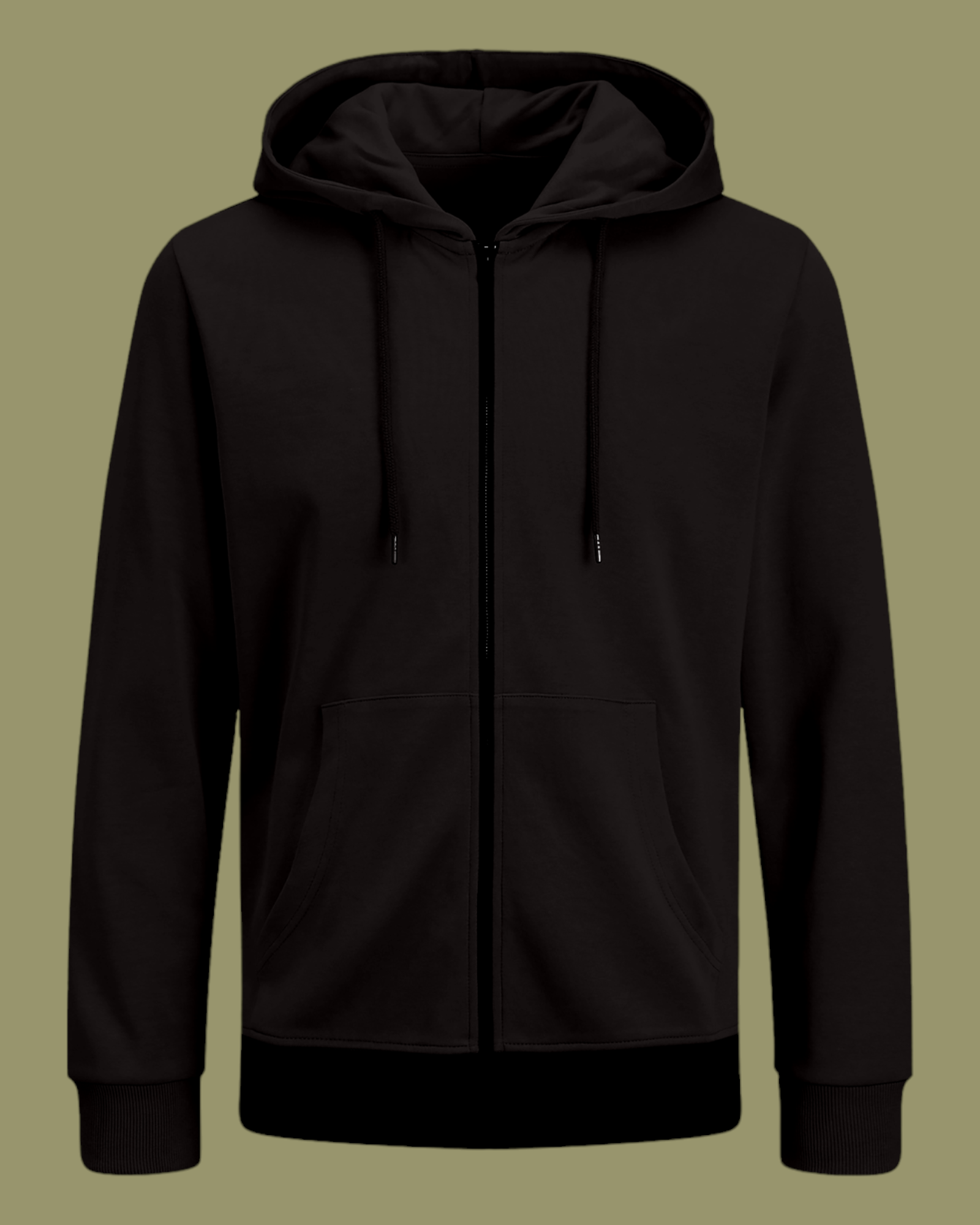 Angelus Sırt Baskılı Fermuarlı Hoodie
